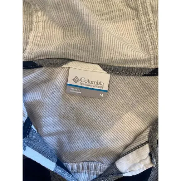 Columbia Women's Collegiate Times Two Hoodie Button Down Long Sleeve Shirt Med - Picture 10 of 13